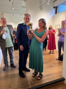 Anne Mortimer winner of the Gold memorial bowl award