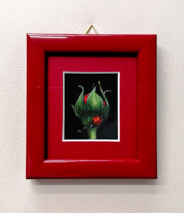 Young Miniaturist Award ages 14-17-Emilia Kalnikaite 17yo Lady bug oil framed