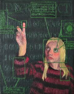 Young miniaturist award age 14-17 Highly commended-Julia Bednarczyk16yo-The Changing Face of Privacy